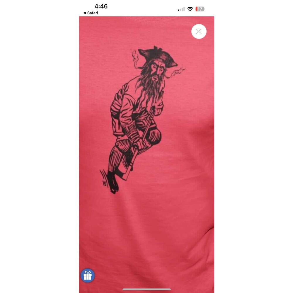 Blackbeard Hockey T-Shirt. House Of Swank. Size XL - Picture 10 of 10